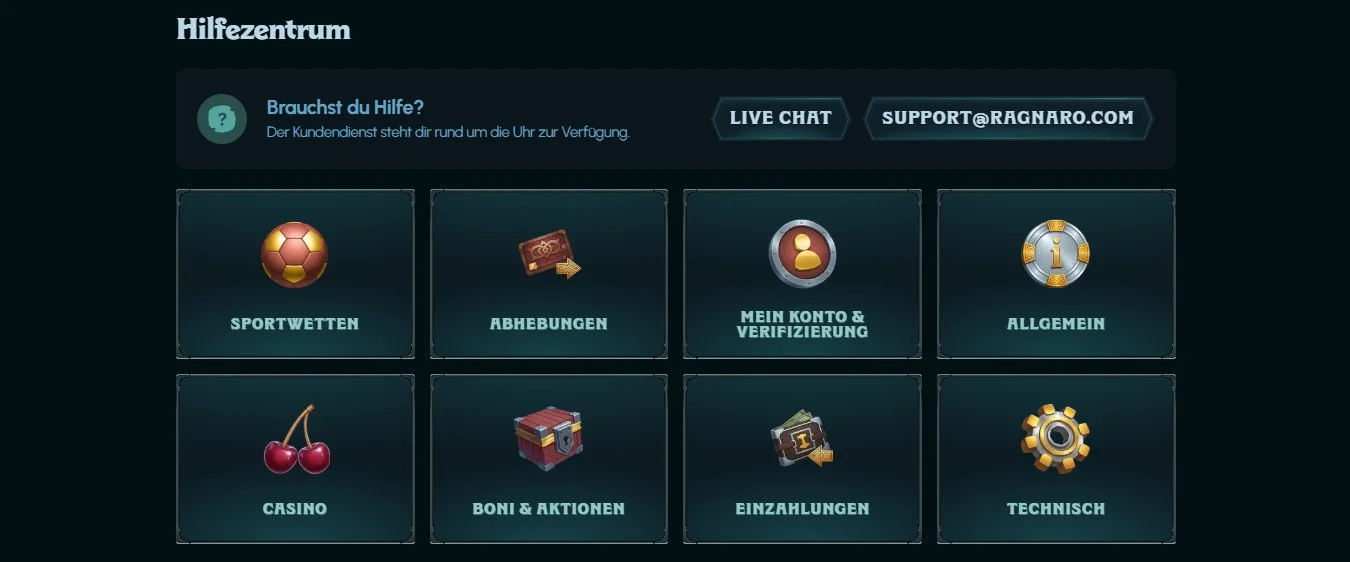 Ragnaro Casino Kundensupport